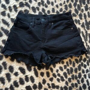 Black Denim Women's Shorts